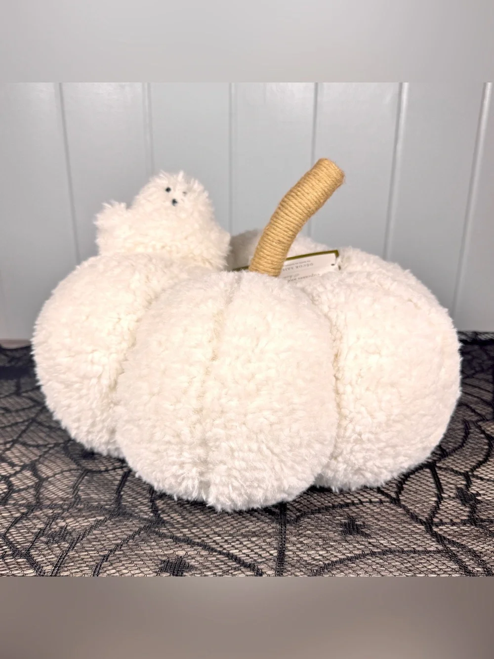 NEW Cupcakes & Cashmere Pumpkin with Ghost Halloween Decor